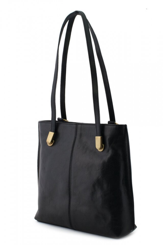 Geanta din piele Po2669 negru