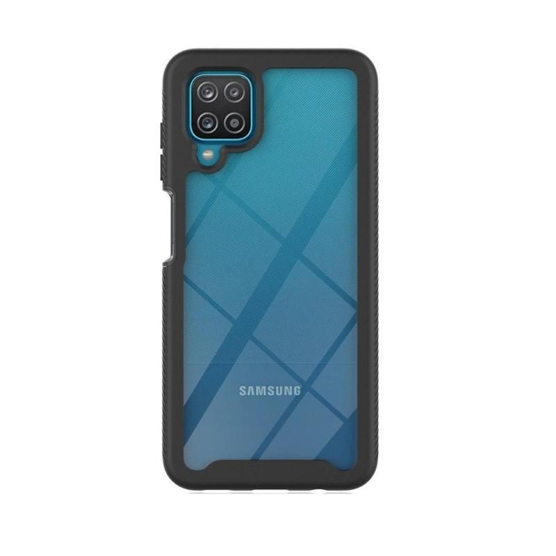 Carcasa 360 grade TECH-PROTECT Defense compatibila cu Samsung Galaxy A12 cu protectie display, Negru