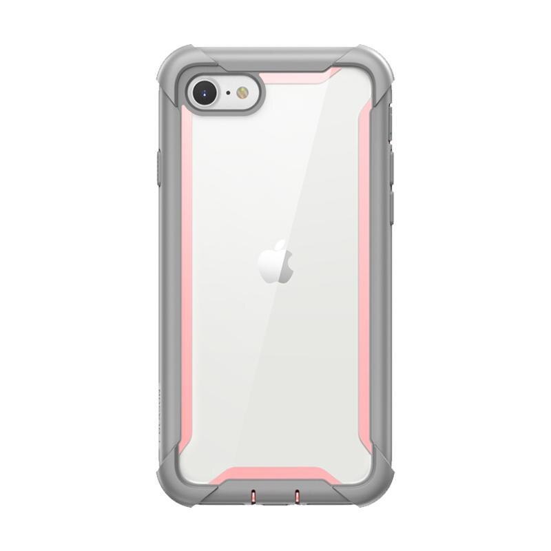 Carcasa 360 grade Supcase i-Blason Ares compatibila cu iPhone 7/8/SE (2020) cu protectie display, Roz