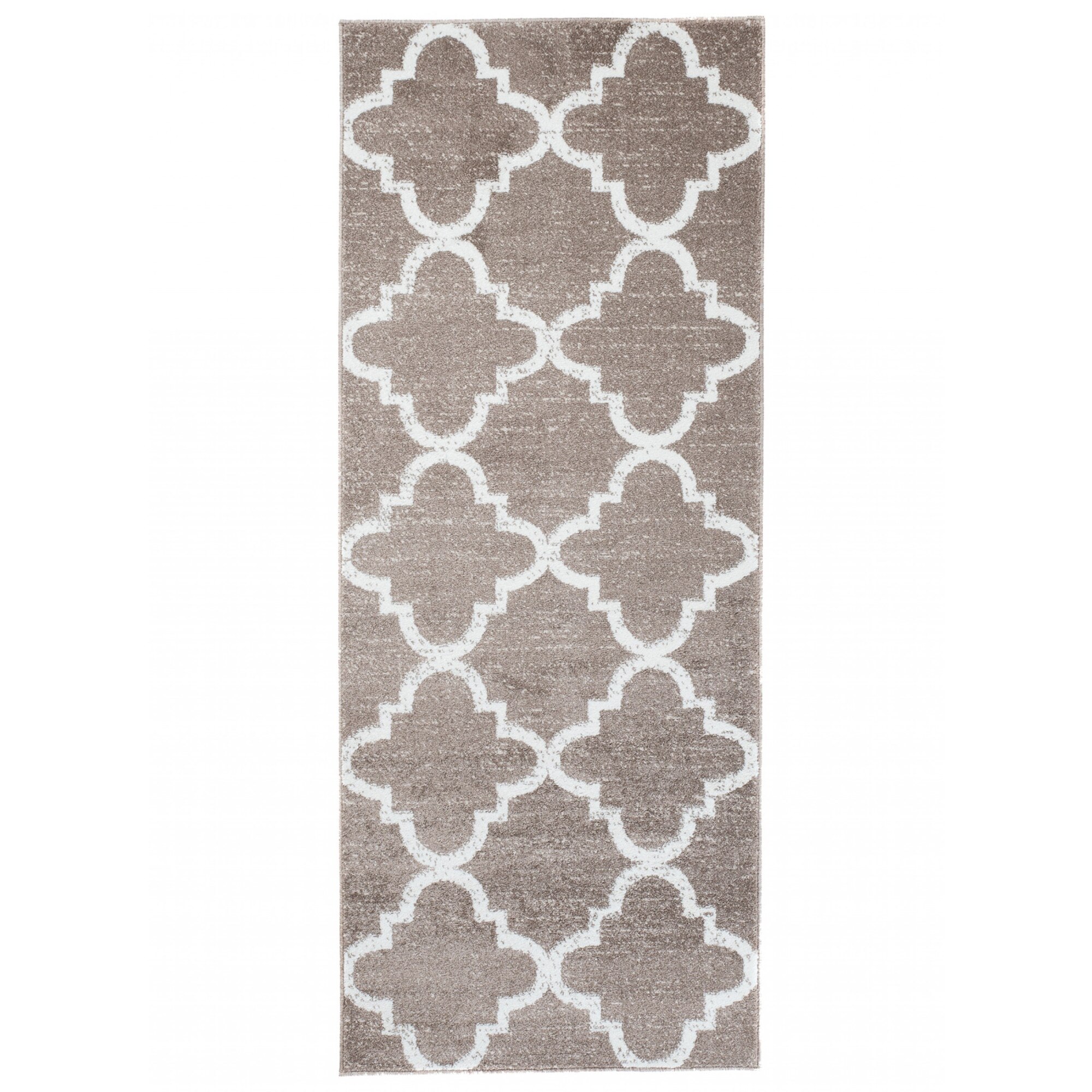 Covor Sari Modern Runner Chemex L386B BRH bej 120x500