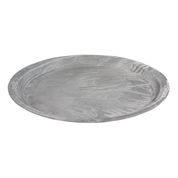 Platou decorativ, aspect beton, 30 cm ø Platou decorativ, aspect beton, 30 cm ø