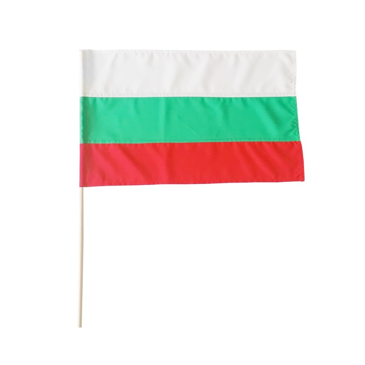 Знаме Bendida 66 Република България, размер 50/80 см., полиестер с дървена пръчица