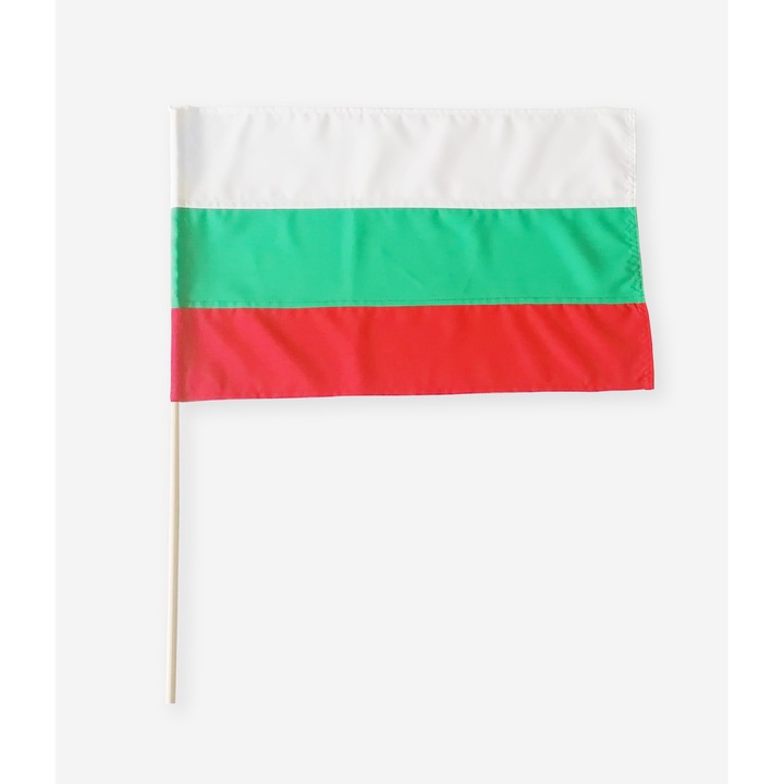 Знаме Bendida 66 Република България, размер 40/60 см., полиестер с дървена пръчица