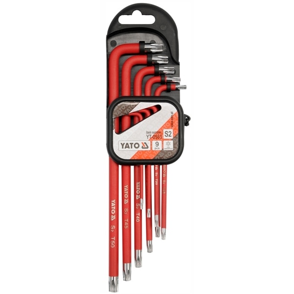 Set 9 chei cu profil TORX Yato TX10-TX50