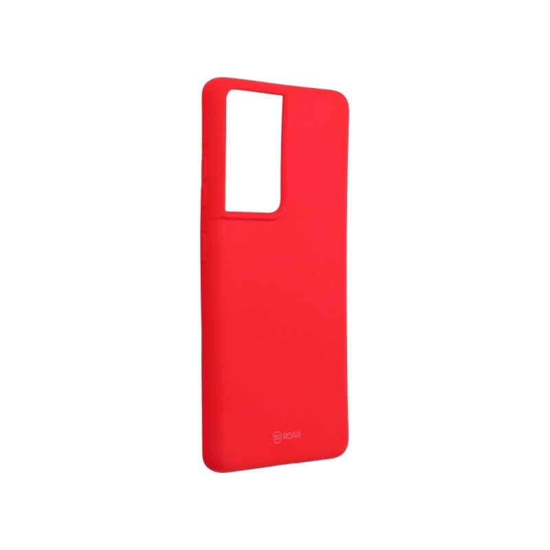 Husa Spate Silicon Roar Jelly Compatibila Cu Samsung Galaxy S21 Ultra, Roz