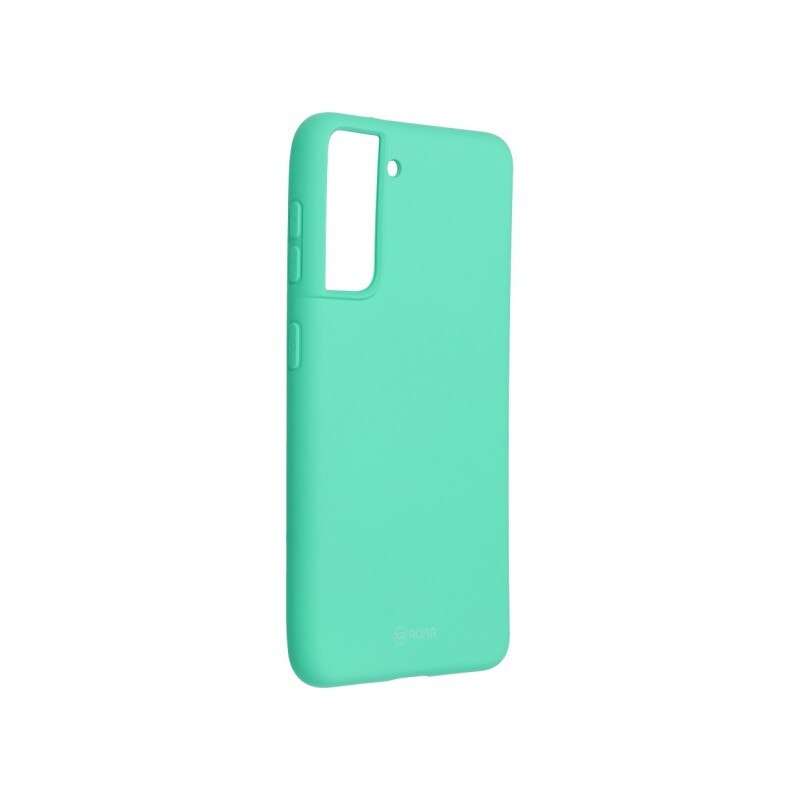 Husa Spate Silicon Roar Jelly Compatibila Cu Samsung Galaxy S21, Verde Menta