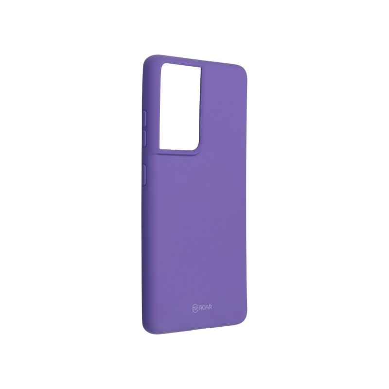 Husa Spate Silicon Roar Jelly Compatibila Cu Samsung Galaxy S21 Ultra, Mov