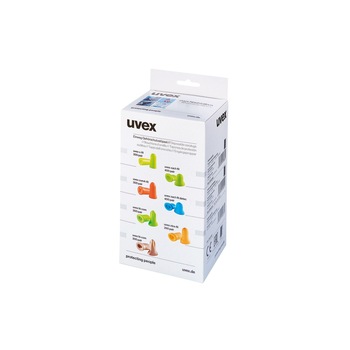 Cutie cu 300 de perechi de antifoane interne, fara snur, pentru distribuitor Uvex 2112000 Cutie cu 300 de perechi de antifoane interne, fara snur, pentru distribuitor Uvex 2112000