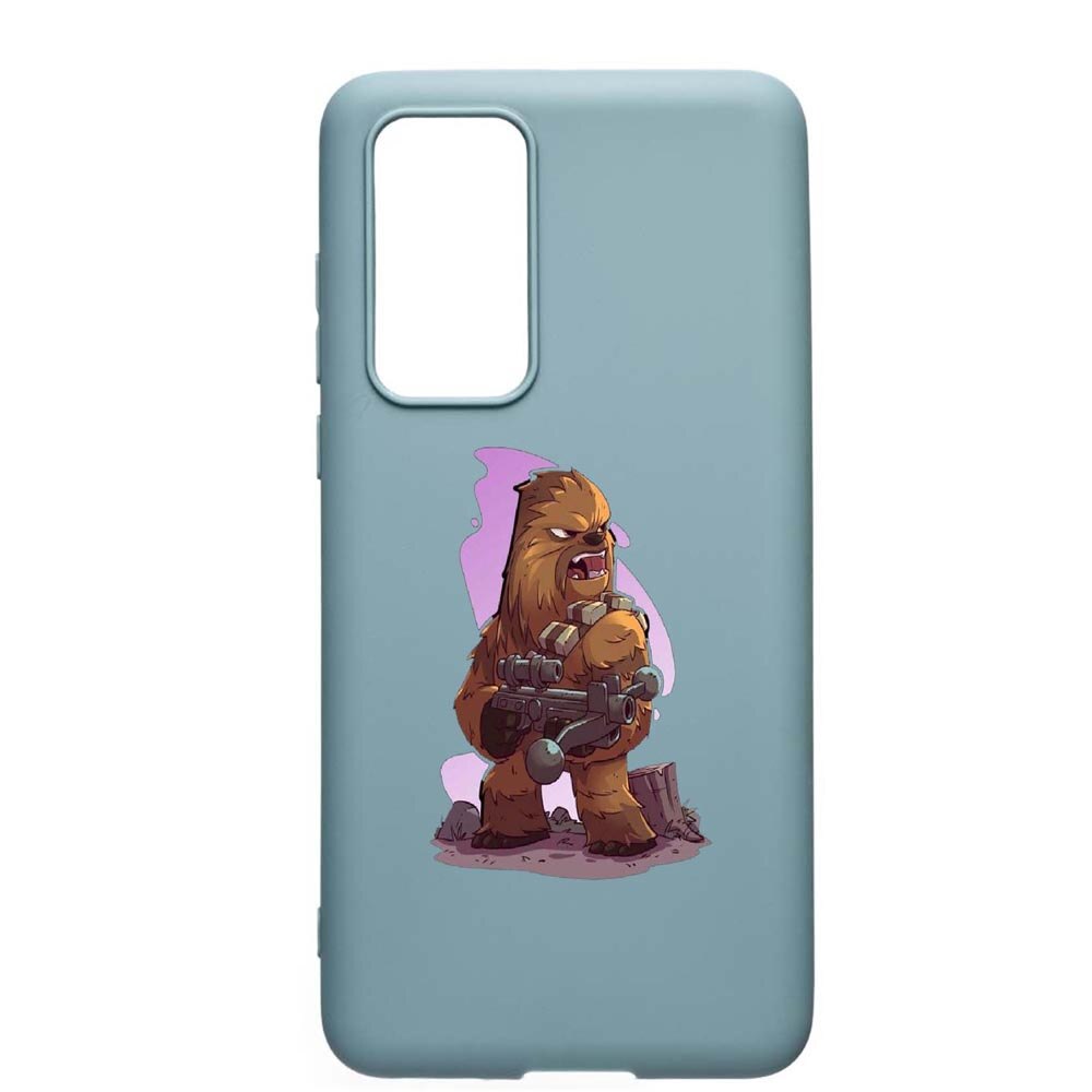 Husa Huawei P40, Star Wars Chewbacca, rezistenta la uzura, anti-alunecare, din silicon Premium, Cornflower, CF401