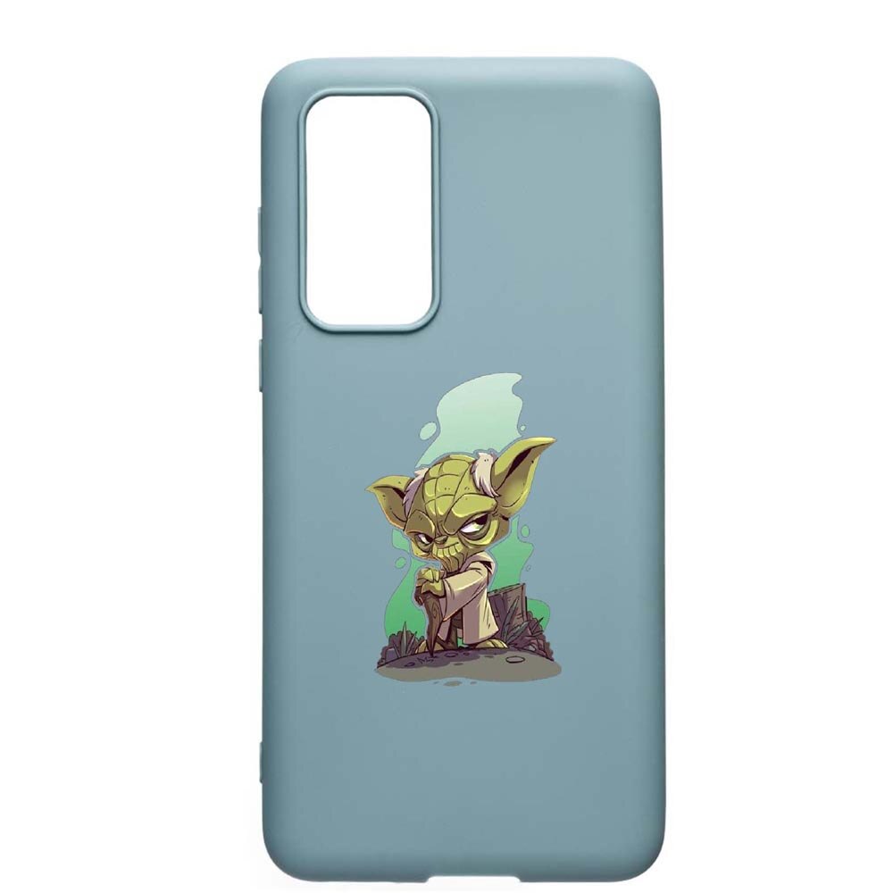 Husa Samsung Galaxy S20, Star Wars Yoda, rezistenta la uzura, anti-alunecare, din silicon Premium, Cornflower, CF403