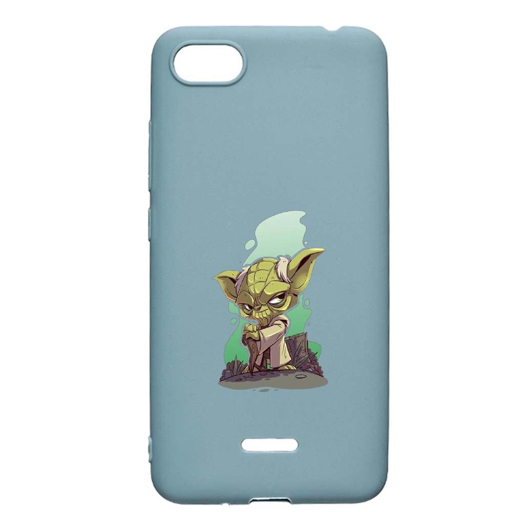 Husa Xiaomi Redmi 6A, Star Wars Yoda, rezistenta la uzura, anti-alunecare, din silicon Premium, Cornflower, CF403