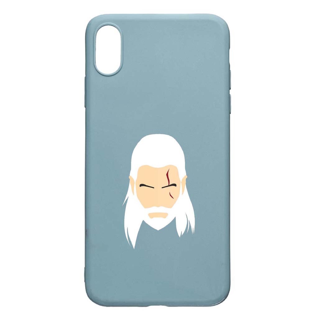 Husa Apple iPhone XS / X, The Witcher, rezistenta la uzura, anti-alunecare, din silicon Premium, Cornflower, CF435