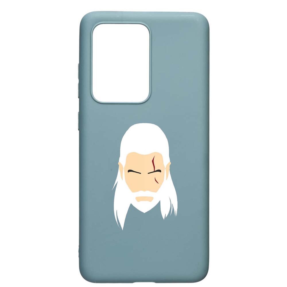 Husa Samsung Galaxy S20 Ultra, The Witcher, rezistenta la uzura, anti-alunecare, din silicon Premium, Cornflower, CF435