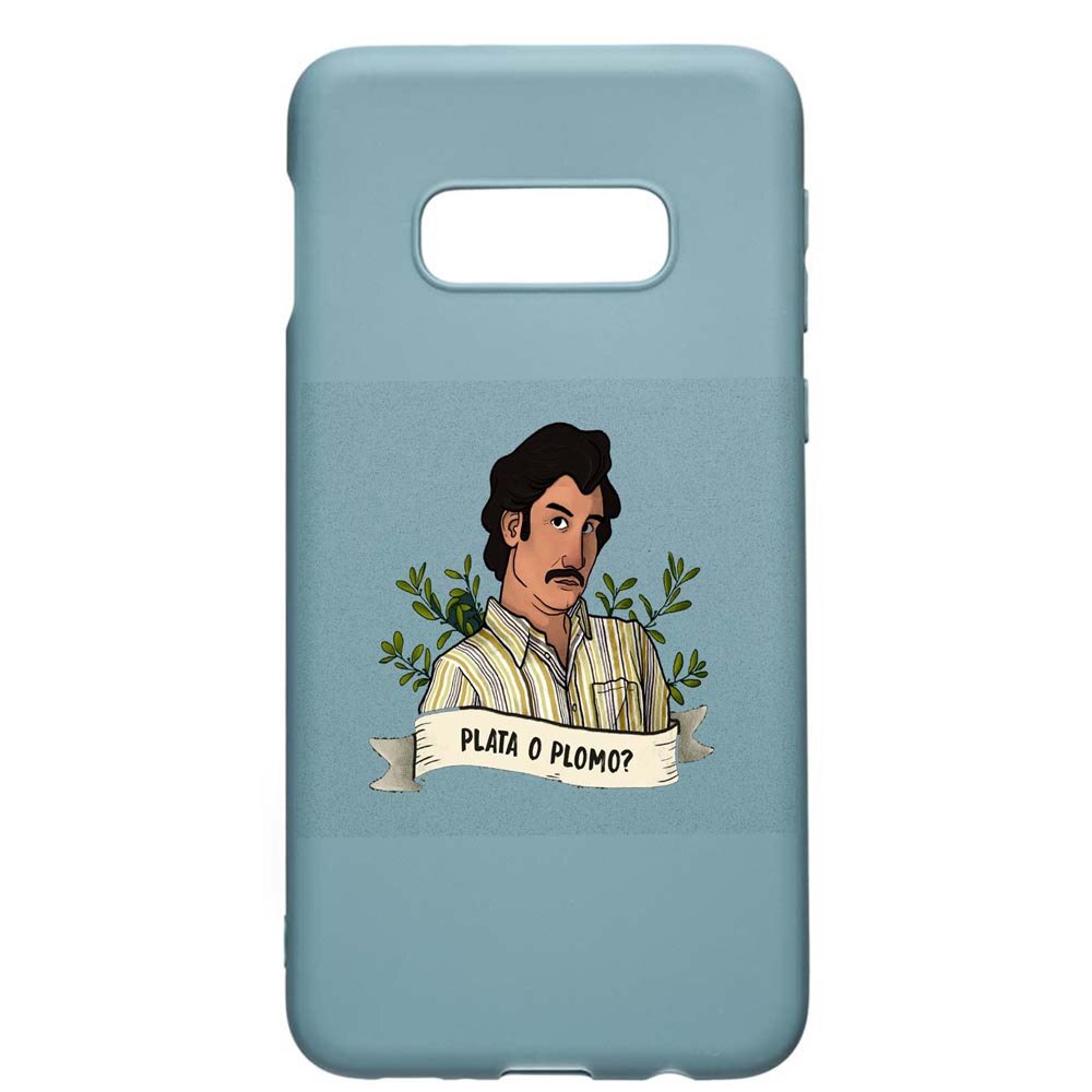 Husa Samsung Galaxy S10e, Narcos Pablo Escobar, rezistenta la uzura, anti-alunecare, din silicon Premium, Cornflower, CF438