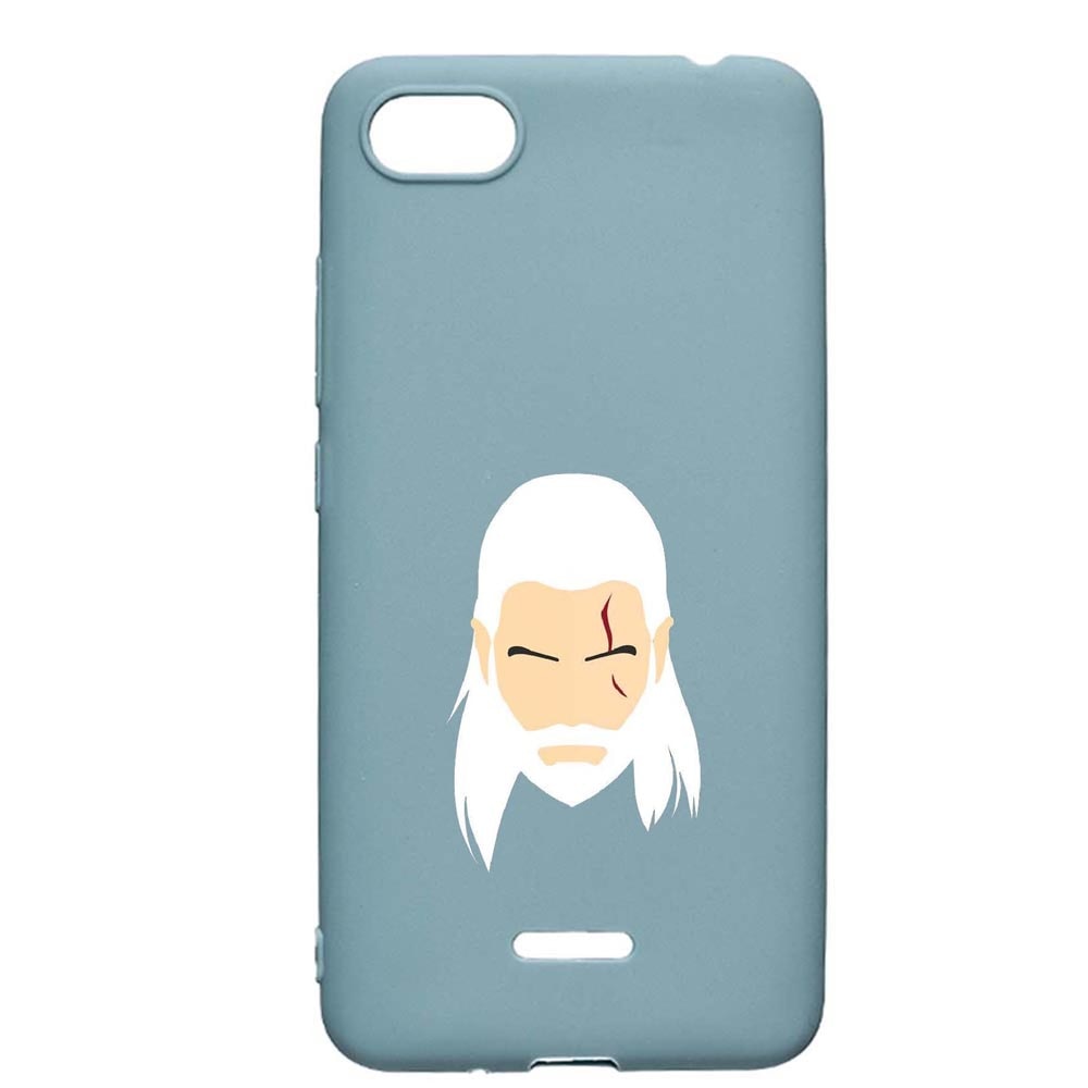 Husa Xiaomi Redmi 6A, The Witcher, rezistenta la uzura, anti-alunecare, din silicon Premium, Cornflower, CF435