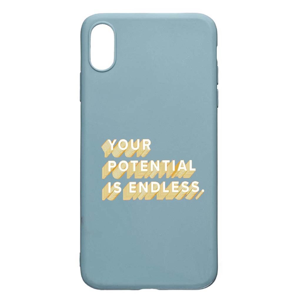 Husa Apple iPhone XS Max, Endless, rezistenta la uzura, anti-alunecare, din silicon Premium, Cornflower, CF484