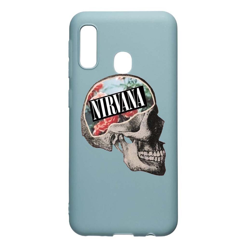 Husa Samsung Galaxy A70e, Nirvana, rezistenta la uzura, anti-alunecare, din silicon Premium, Cornflower, CF535