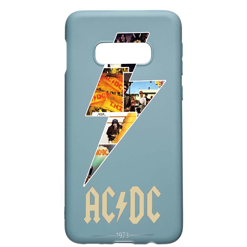 Husa Samsung Galaxy S10e, AC/DC, rezistenta la uzura, anti-alunecare, din silicon Premium, Cornflower, CF534