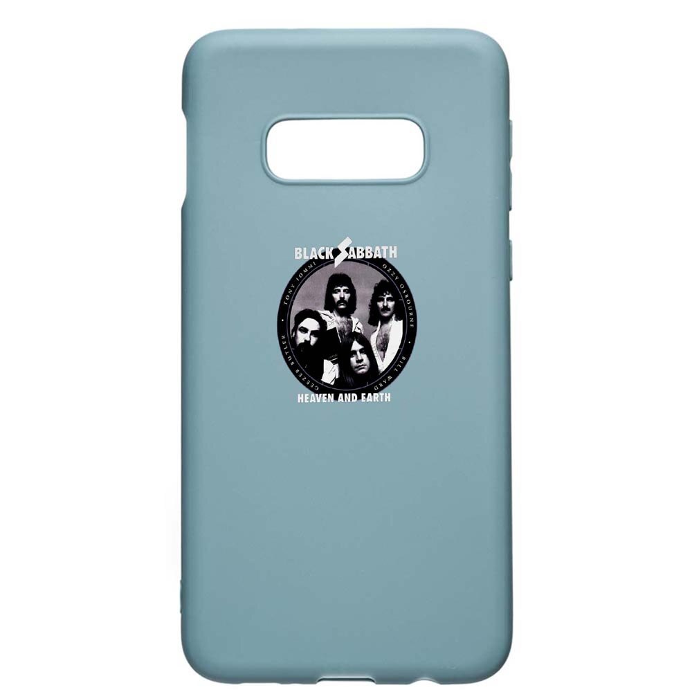 Husa Samsung Galaxy S10e, Black Sabbath, rezistenta la uzura, anti-alunecare, din silicon Premium, Cornflower, CF537