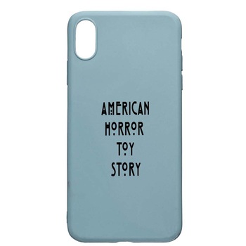 Husa Apple iPhone XS Max, American Horror, rezistenta la uzura, anti-alunecare, din silicon Premium, Cornflower, CF517 Husa Apple iPhone XS Max, American Horror, rezistenta la uzura, anti-alunecare, din silicon Premium, Cornflower, CF517