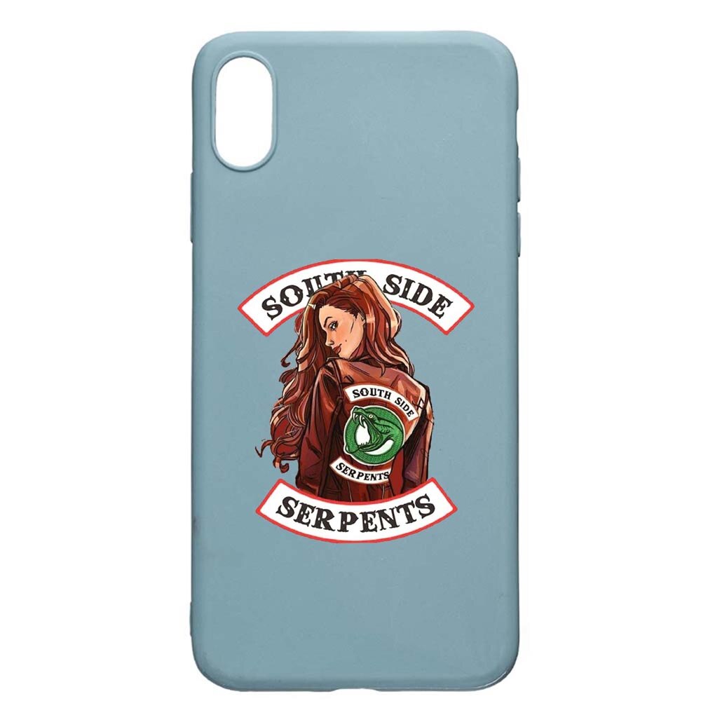 Husa Samsung Galaxy A10, Riverdale - South Side Serpents, rezistenta la uzura, anti-alunecare, din silicon Premium, Cornflower, CF606