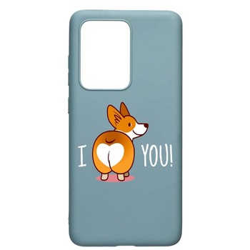 Husa Samsung Galaxy S20 Ultra, Sweet doggy Emoji, rezistenta la uzura, anti-alunecare, din silicon Premium, Cornflower, CF593 Husa Samsung Galaxy S20 Ultra, Sweet doggy Emoji, rezistenta la uzura, anti-alunecare, din silicon Premium, Cornflower, CF593