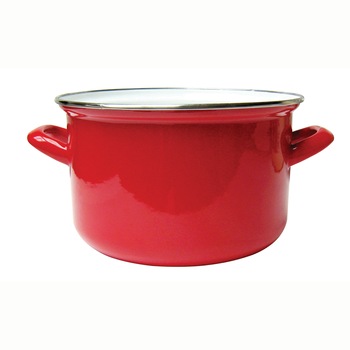 Oala email, Domotti Vigo, 24 cm, Rosu Oala email, Domotti Vigo, 24 cm, Rosu