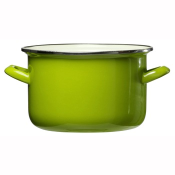 Oala email, Domotti Vigo, 24 cm, Verde Oala email, Domotti Vigo, 24 cm, Verde