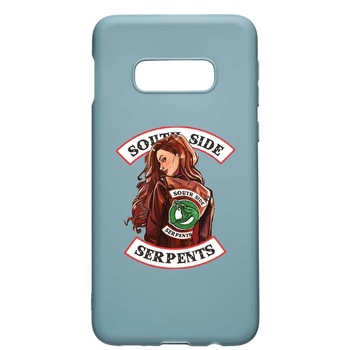 Husa Samsung Galaxy S10e, Riverdale - South Side Serpents, rezistenta la uzura, anti-alunecare, din silicon Premium, Cornflower, CF606 Husa Samsung Galaxy S10e, Riverdale - South Side Serpents, rezistenta la uzura, anti-alunecare, din silicon Premium, Cornflower, CF606