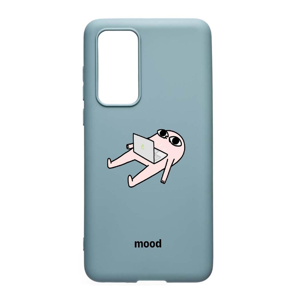 Husa Samsung Galaxy S20, Meme, rezistenta la uzura, anti-alunecare, din silicon Premium, Cornflower, CF659