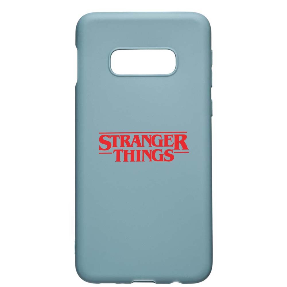 Husa Samsung Galaxy S10e, Stranger Things, rezistenta la uzura, anti-alunecare, din silicon Premium, Cornflower, CF721