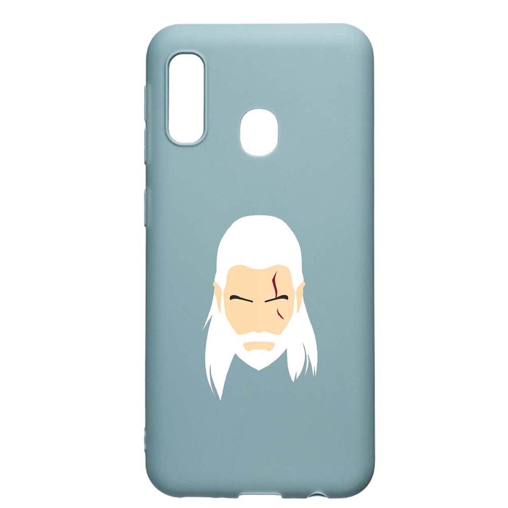 Husa Samsung Galaxy A70e, The Witcher, rezistenta la uzura, anti-alunecare, din silicon Premium, Cornflower, CF435