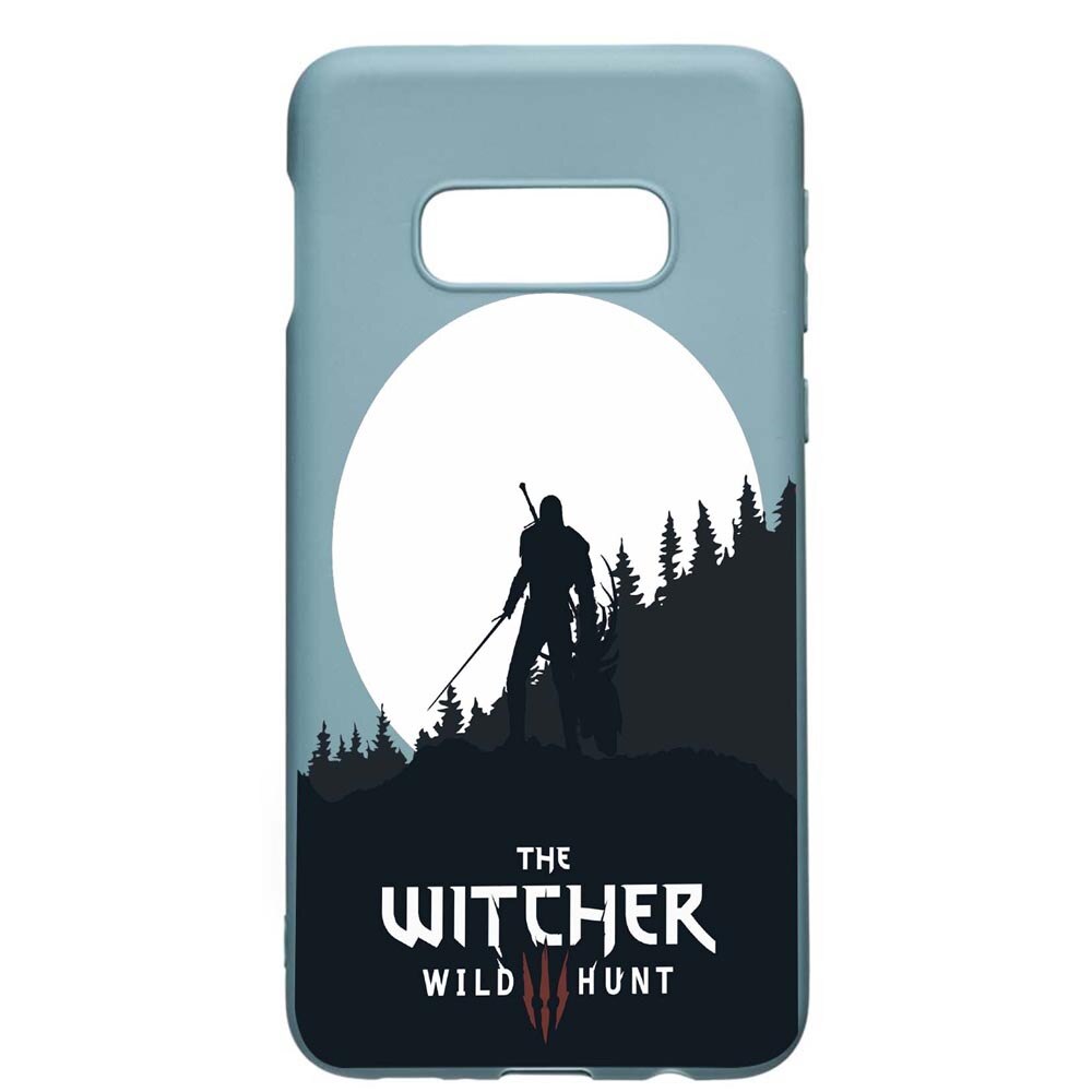 Husa Samsung Galaxy S10e, The Witcher, rezistenta la uzura, anti-alunecare, din silicon Premium, Cornflower, CF427