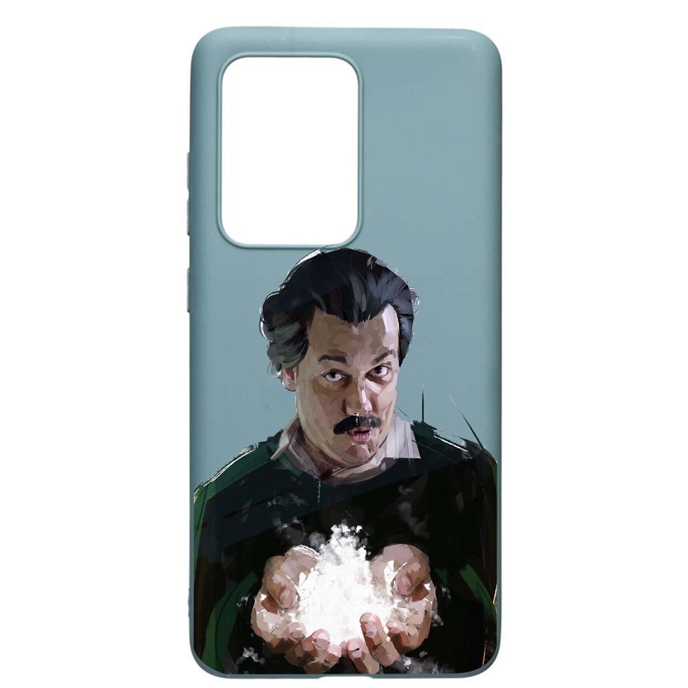 Husa Samsung Galaxy S20 Ultra, Pablo Escobar Narcos, rezistenta la uzura, anti-alunecare, din silicon Premium, Cornflower, CF446
