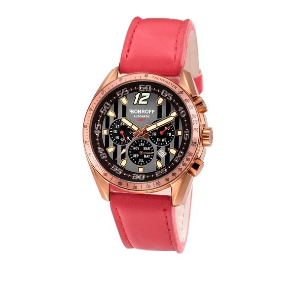 Ceas automatic barbatesc, Bobroff, BF0016V2-S011, Auriu roze