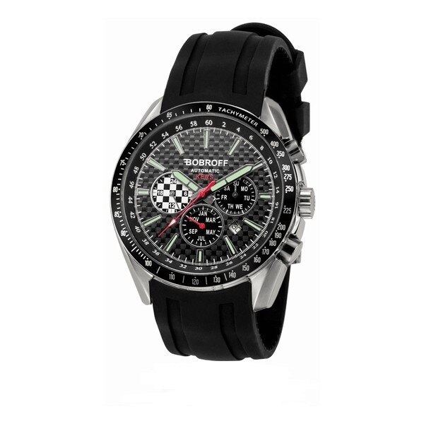 Ceas automatic barbatesc, Bobroff, BF0012V2-S010, Argintiu