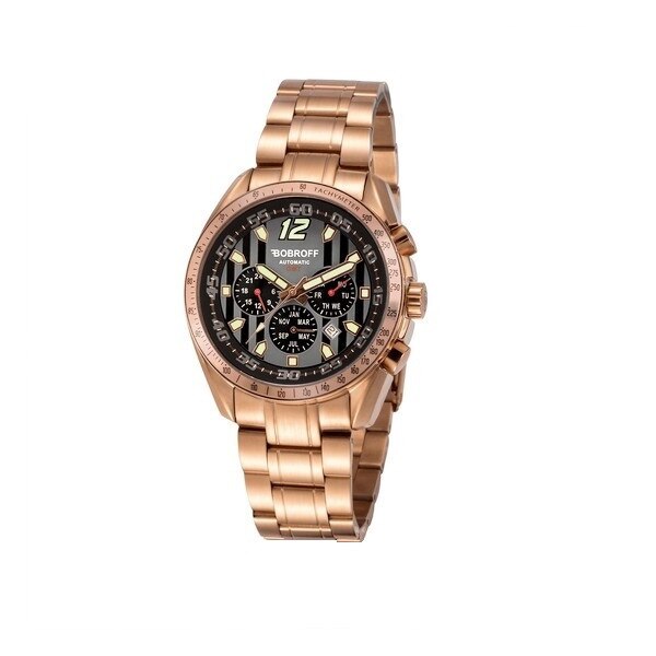 Ceas automatic barbatesc, Bobroff, BF0016V2, Auriu