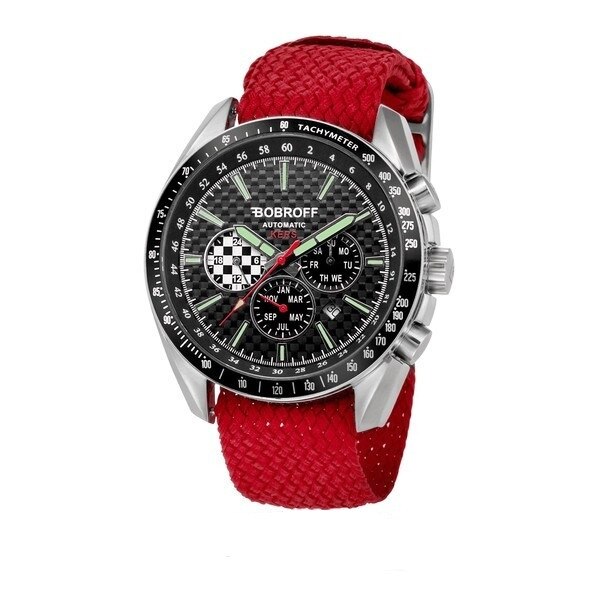 Ceas automatic barbatesc, Bobroff, BF0012V2PR, Argintiu