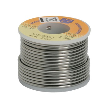Fludor, diametru 1 mm, Sn/Pb: 60/40%, Flux: 2%, 0,25 kg Fludor, diametru 1 mm, Sn/Pb: 60/40%, Flux: 2%, 0,25 kg