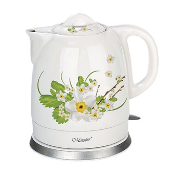 Fierbator electric, ceramic 1.5L, Maestro MR066 alb-verde Fierbator electric, ceramic 1.5L, Maestro MR066 alb-verde