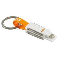 cablu jupio 6 in 1 buddycable cu agatatoare pentru chei albportocaliu imagen 35_0_
0
