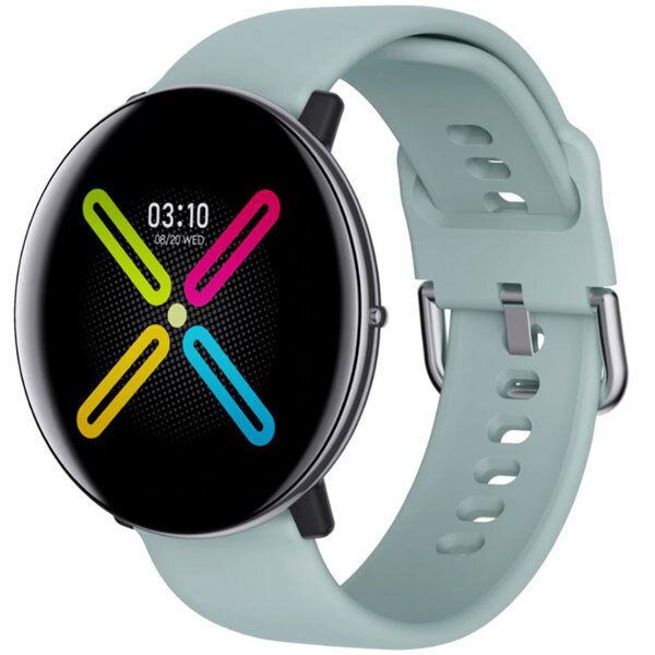 Smartwatch iUni DM118, Touchscreen, Termometru, Monitorizare Puls, Pedometru, Notificari, Albastru