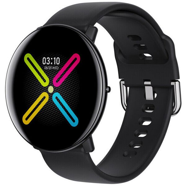 Smartwatch iUni DM118, Touchscreen, Termometru, Monitorizare Puls, Pedometru, Notificari, Negru