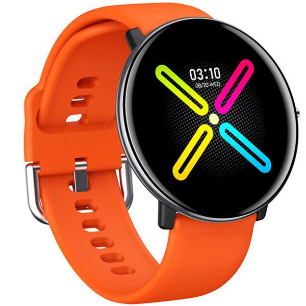 Smartwatch iUni DM118, Touchscreen, Termometru, Monitorizare Puls, Pedometru, Notificari, Portocaliu