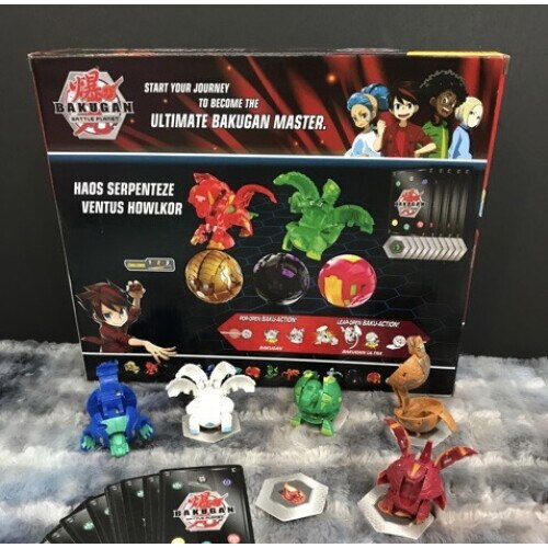 Bakugan Kit De Batalha Cards Haos Serpenteze Ventus Howlkor