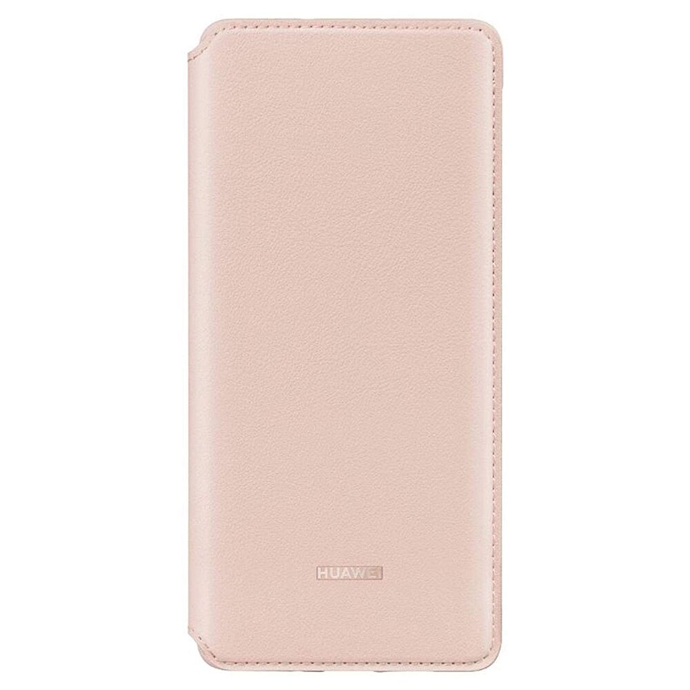 Husa Originala Wallet Book Cover pentru Huawei P30 Pro, Flip Cover, Wake&Sleep Mode, PU + PE, Roz