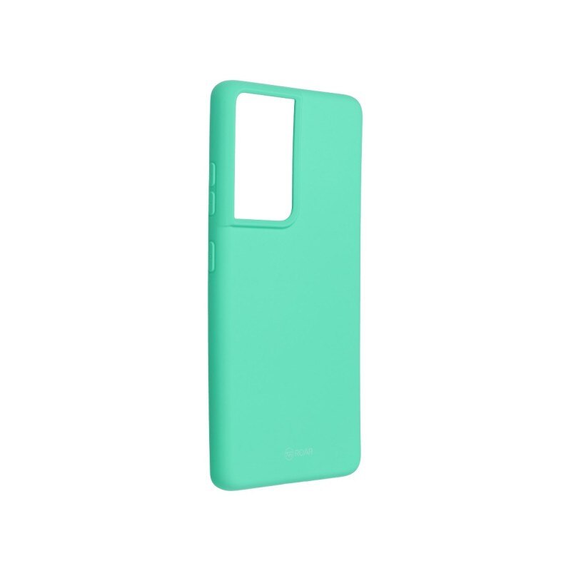 Husa Spate Silicon Roar Jelly Compatibila Cu Samsung Galaxy S21 Ultra, Verde Menta