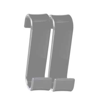 Cuier tip carlig pentru prosoape, in forma de S, Gri, 2 piese, 13 x2 cm Cuier tip carlig pentru prosoape, in forma de S, Gri, 2 piese, 13 x2 cm