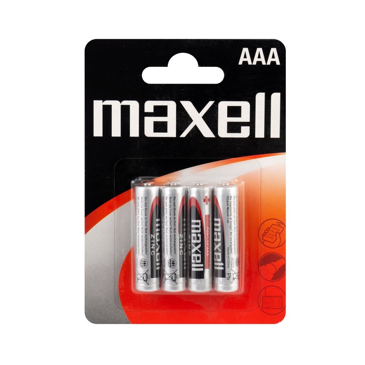Set 4 baterii AAA, Maxell