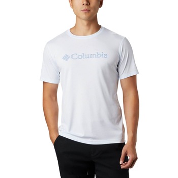 Tricou sport, Columbia Zero Rules Short Sleeve Graphic Shirt, Alb Tricou sport, Columbia Zero Rules Short Sleeve Graphic Shirt, Alb